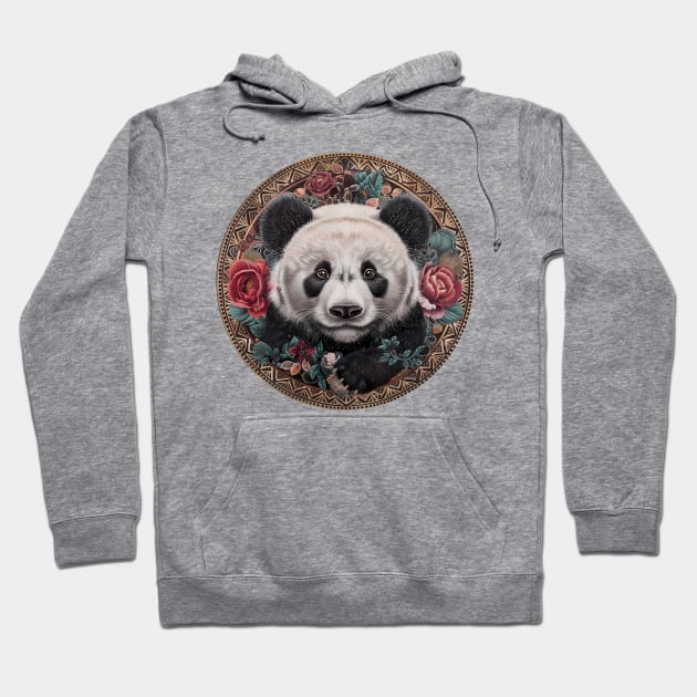 Mandala - Panda Hoodie by aleibanez